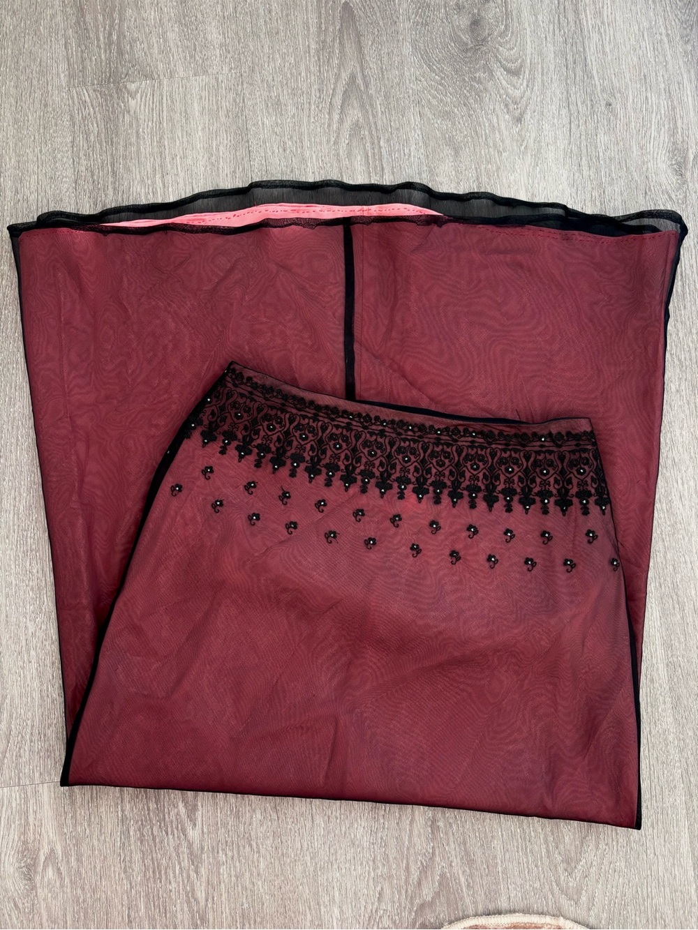 NWT vtg Laundry by Shelli Segal 100% silk whimsigoth maxi skirt